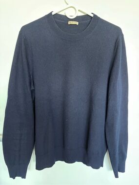 Tomas Maier Navy Cashmere Crewneck